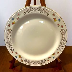 HLC Eggshell Nautilus Salad Plate. Gold Accent Made In USA. Price Per Plate.